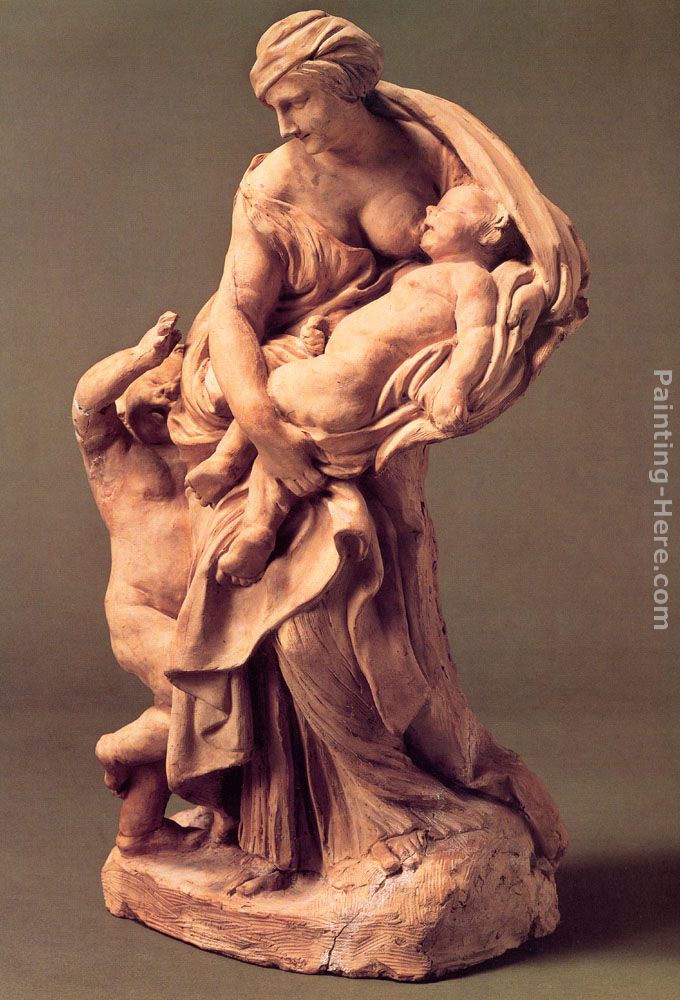 Charity painting - Gian Lorenzo Bernini Charity art painting